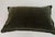 Late 20th Century Rejuvenation Olive Green Cotton Velvet Lumbar Pillow, Hand-Crafted For Sale - Image 5 of 10