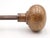Pair of Vintage 2 In. Plain Round Brass Door Knobs For Sale - Image 6 of 9