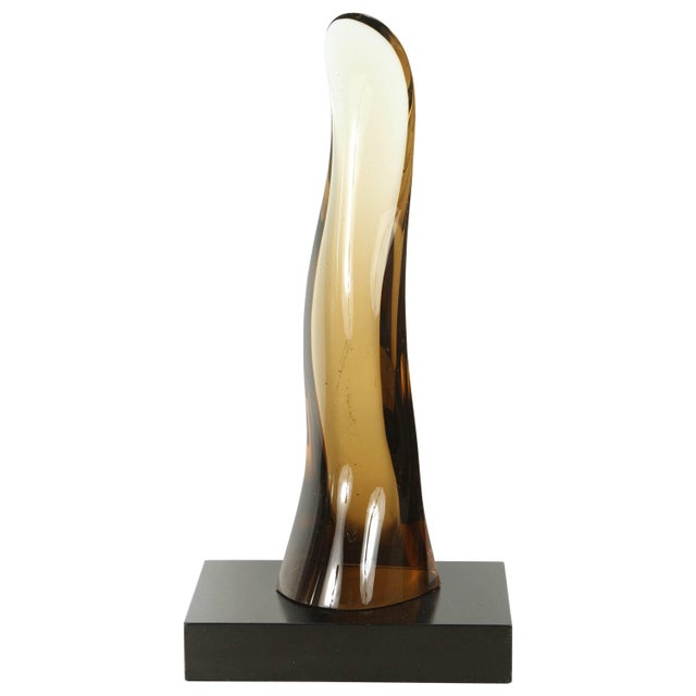 1970s Smoked Glass Sculpture For Sale - Image 10 of 10