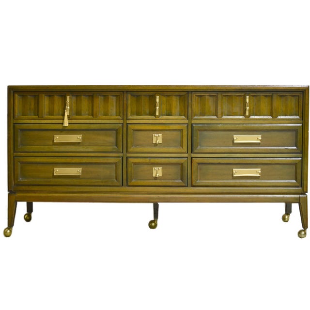Paint to Order Mid Century Modern Nine-Drawer Dresser by Stanley Furniture For Sale - Image 12 of 12