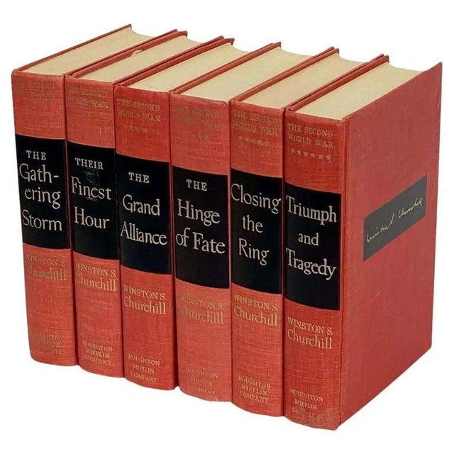 The Second World War by Winston Churchill from Houghton-Mifflin Company, Boston. A vintage edition of Winston Churchill's...