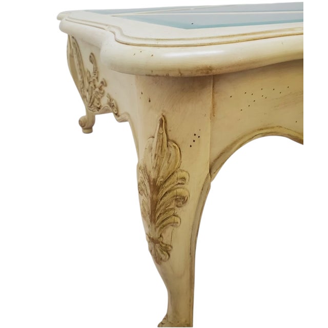 Ethan Allen 1990s Ethan Allen Coffee Table Legacy French Country Louis XV Style For Sale - Image 4 of 10