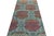 1950s Vintage Hereke Runner Rug in Teal Blue With Arabesque Medallions | Rug & Kilim For Sale - Image 5 of 7