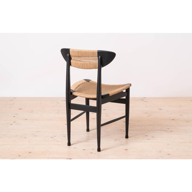 Beige Scandinavian Modern Dining Chairs with Rope Seating and Backrest, 1960s, Set of 6 For Sale - Image 8 of 16