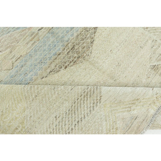 Pastel Geometry: Modern Textural Hand-Knotted Wool Rug by Doris Leslie Blau Size: 6'8" × 9'8" (203 × 294 cm). This...