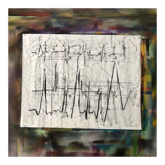 Life Pulse a Drawing by Erik Sulander on Paper 28x22 For Sale