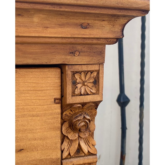 Pine Central European Chest of Four Drawers For Sale - Image 10 of 16