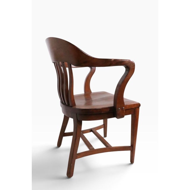 Iconic Bank of England, Jury style arm chair in very good, original, clean and ready to use condition, showing only light...