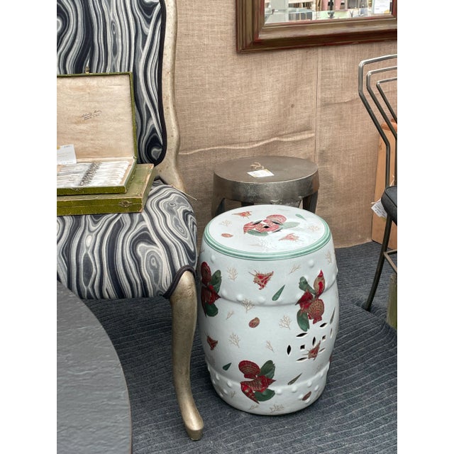 1970s Vintage Garden Seat with Shell Motif For Sale - Image 9 of 13