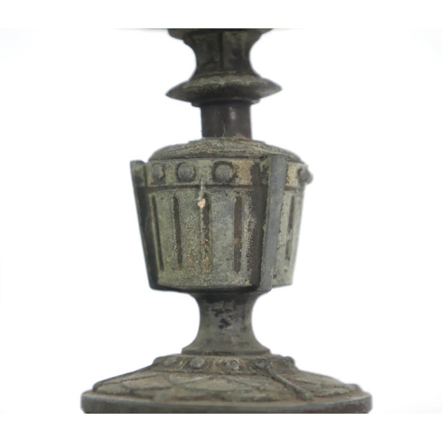 Antique French Oil Lamp Stand For Sale - Image 4 of 6