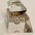 Transparent Antique Crystal Desktop Inkwell For Sale - Image 8 of 14