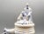 Traditional Statement Size German Lidded Stein W/ Hunting Motif Man Dog Stag For Sale - Image 3 of 12