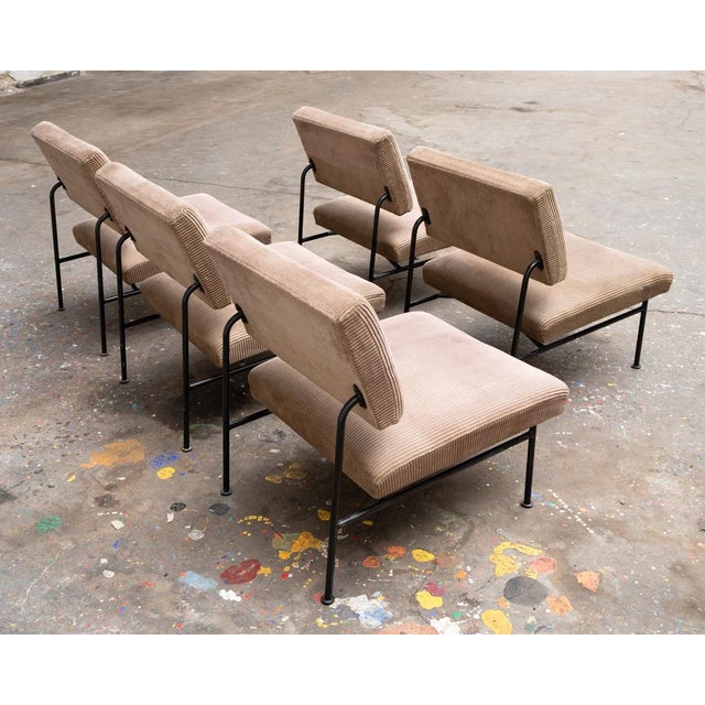 Armchair designed by Edelgrad (EDDI) Harris for Thonet, ST 683 model, France 1950s This chair has a unique design with...