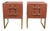 Birch Bedside Tables in Mirror Glass & Brass by Justfurnituress, Set of 2 For Sale - Image 6 of 6