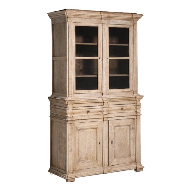 French Oak Vitrine For Sale