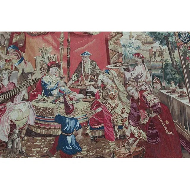 1990s French Tapestry Recreation “The Collation” For Sale In Dallas - Image 6 of 10