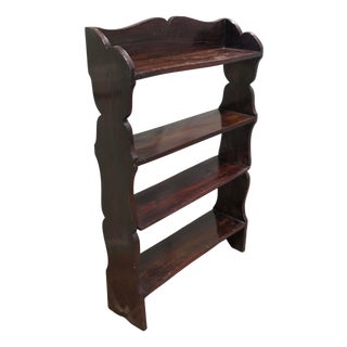 Arts and Crafts Open Front Elm Bookcase, 1900 For Sale