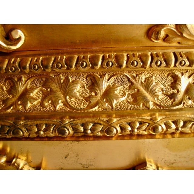 Early 19th Century French Charles X Gilded Bronze Mantel Clock For Sale - Image 11 of 15