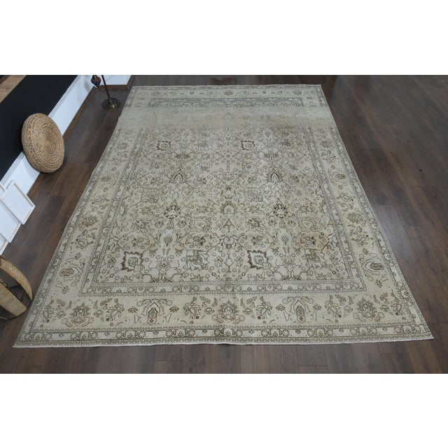 Vintage Persian Hand-Knotted area rug is a semi-antique vintage area rug. The '70s Eastern region of Anatolian's unique...