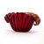 This ruby red Murano style bowl is from Italy and features gold flecks for a truly beautiful look. It is unmarked but was...