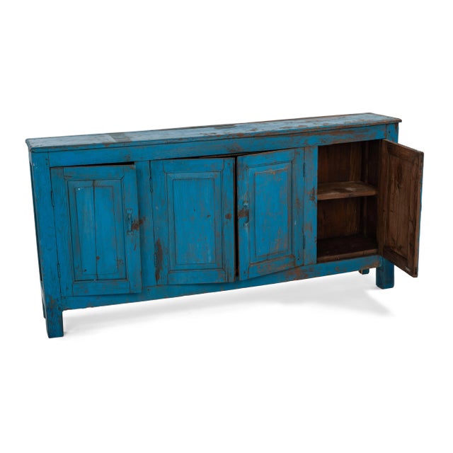 Late 19th Century Antique Blue French Server For Sale In New York - Image 6 of 8