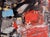 Abstract expressionist oil painting with assembled objects by Bay Area artist Michael Pauker (American, b. 1957). Black...