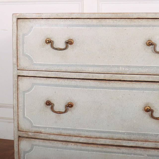 Good English early 19th C pine painted bank of six drawers. 1820 This piece is designed in the style of the selected...