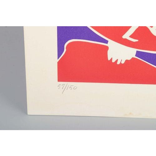 Tom Krøjer, Playful and Imaginative Composition, Color Lithograph on Paper, 1978 For Sale - Image 4 of 6