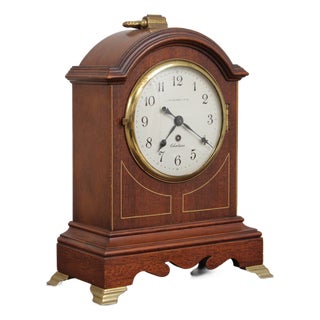 Je Caldwell Chelsea Mahogany Mantle Clock For Sale