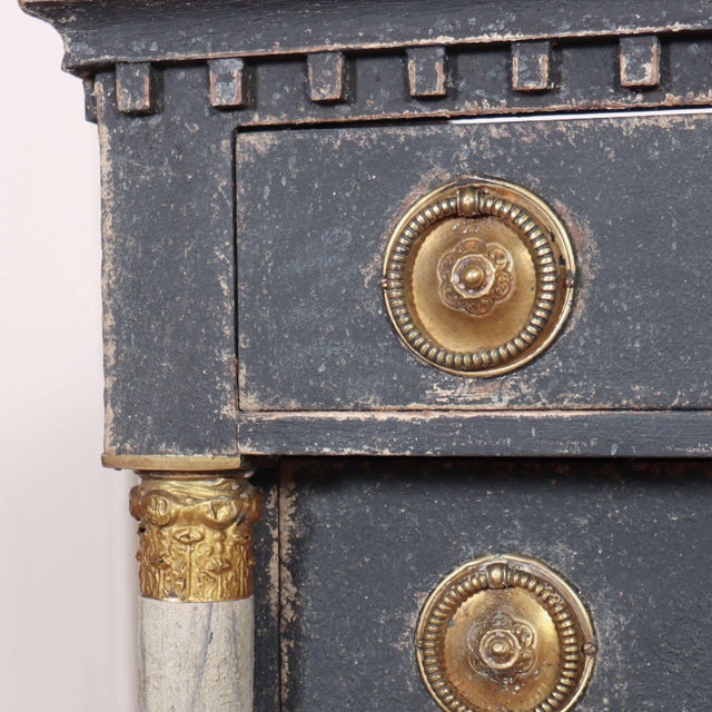 Wood Dutch Empire Style Commode For Sale - Image 7 of 13