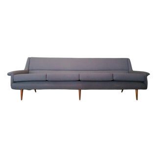 1950 Sofa Attributed to Milo Baughman in Alexander Girard Fabric For Sale
