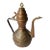1960s Handcrafted Copper Coffee Pot Etched Middle Eastern For Sale