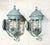 Pair of Vintage Solid Brass Wall Lanterns /Sconces 22”x10”x11”.5 For Sale In Miami - Image 6 of 16