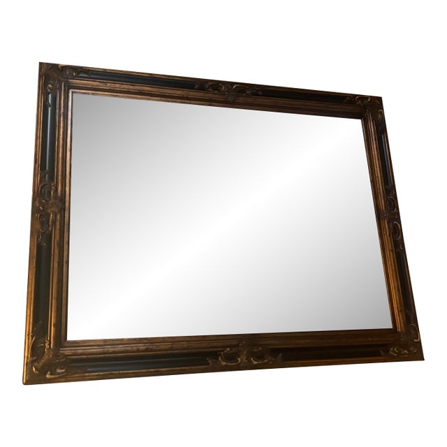 Large 1960s Baroque/Victorian Revival Frame Beveled Mirror For Sale