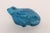Italian Modernist ceramic frog sculpture designed by Aldo Londi for Bitossi, ca. 1960s. Features the Rimini blu glaze, a...