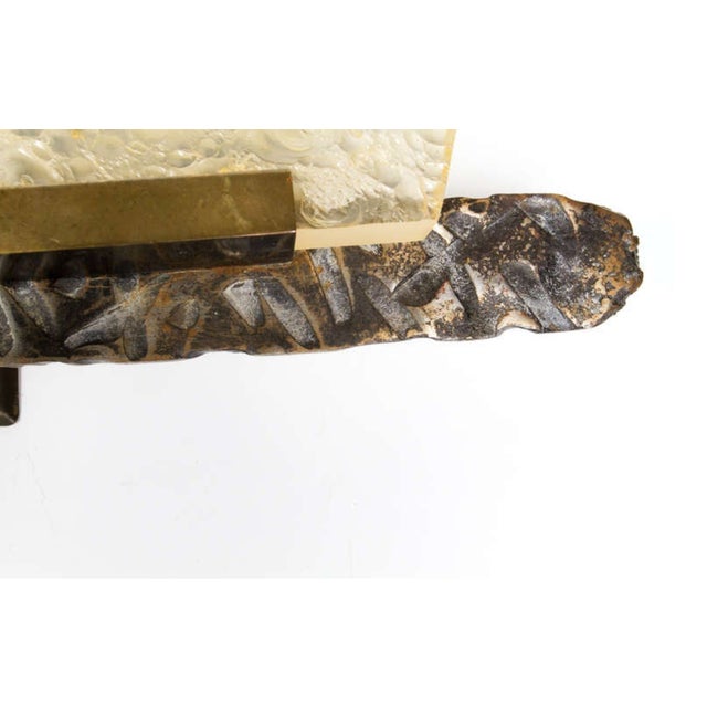 Brutalist Vintage 1970s Dallux Brutalist Sconce For Sale - Image 3 of 6
