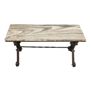 Midcentury Italian Marble Top Coffee Table