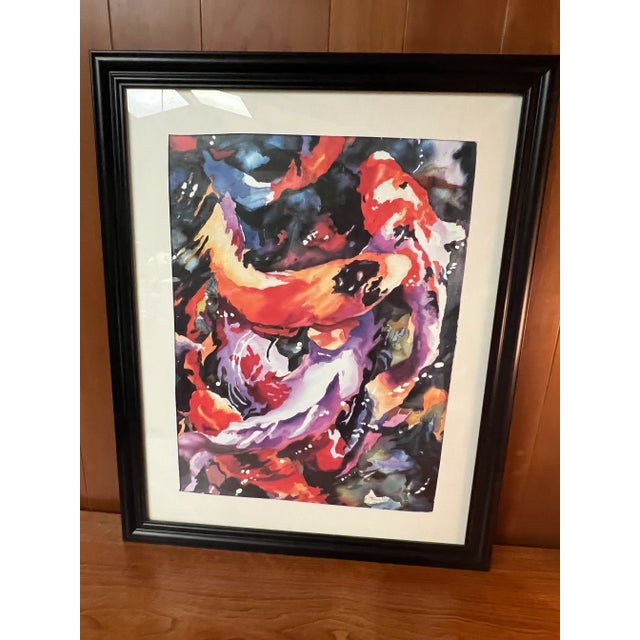 Original Watercolor - Goldfish, Tracy Reid, 1996 For Sale In Saint Louis - Image 6 of 12