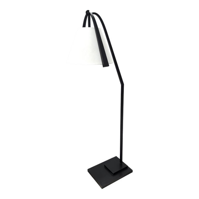 Currey & Co Frey Black Floor Lamp For Sale