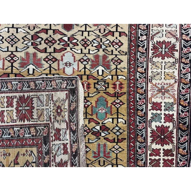 Fine Antique Kuba Rug 4’0" X 5’8” For Sale In New York - Image 6 of 6