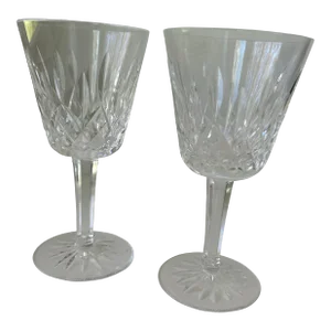 Vintage Waterford Crystal "Lismore " Wine Set of 2