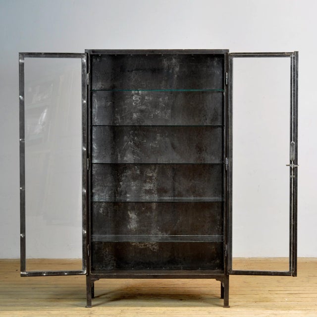 Iron Medical Cabinet, 1930s For Sale - Image 4 of 10