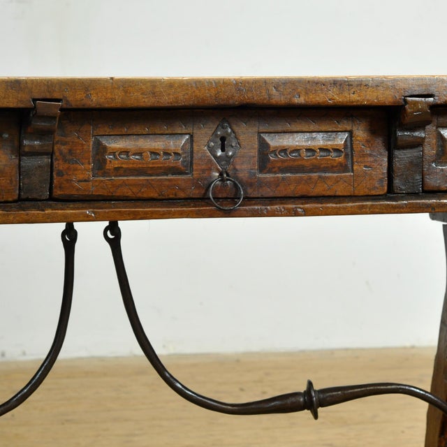 17th Century Spanish Walnut Table, 1650s For Sale - Image 10 of 18