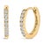 Discover pure elegance and refined allure with these 10K yellow gold huggie hoop earrings, a stunning testament to both...