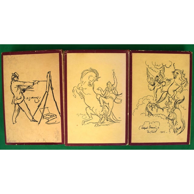 Traditional "The Autobiography of Sir Alfred Munnings: An Artist's Life/ the Second Burst/ the Finish" 1950 Munnings, Sir Alfred For Sale - Image 3 of 16