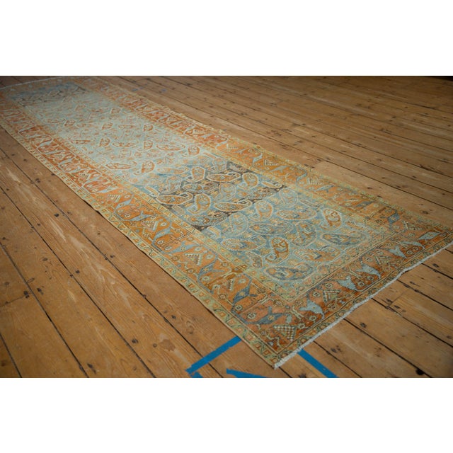 1930s Vintage Persian Afshar Boteh & Arabesque Wool Rug Runner For Sale - Image 11 of 12