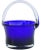 Cobal Blue Glass Art Basket For Sale In New York - Image 6 of 6