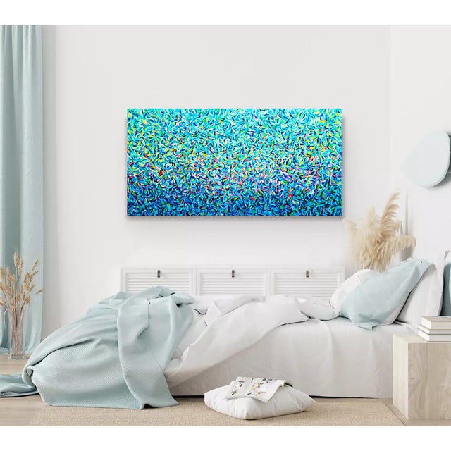 Artist Andrei Sitsko "The Garden XV" Modern Original Painting In this piece, I poured vibrant energy and movement into...