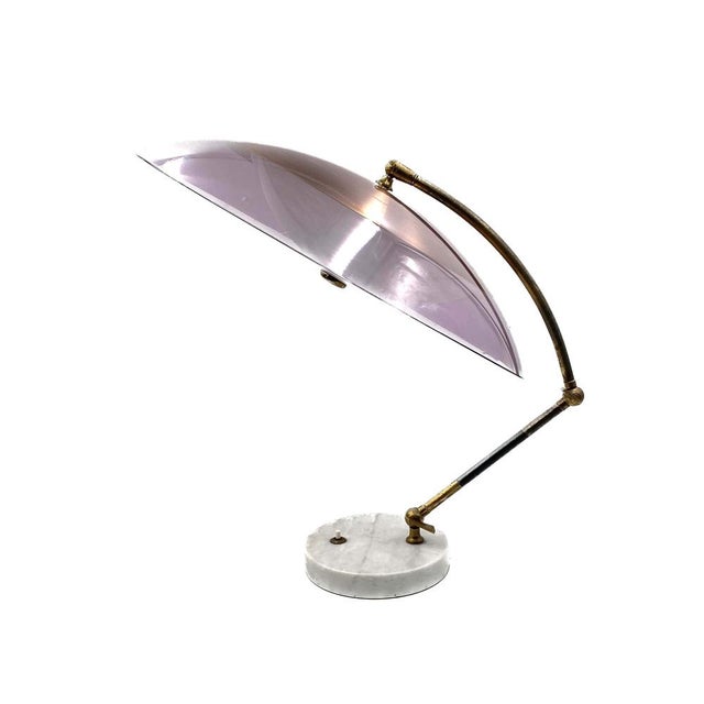 Mid-Century Modern Model Orleans Dome Table Lamp from Stilux Milano, Italy, 1955 For Sale - Image 3 of 18