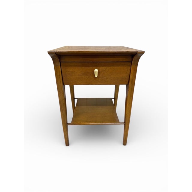 Wood Mid-Century Modern Drexel "Profile" Walnut Nightstands - Set of 2 For Sale - Image 7 of 9